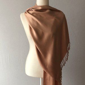 Jones New York Tan Scarf 22.5" x 73.5"